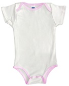 Royal Apparel Infant Organic One Piece Contrast Binding 2138ORG