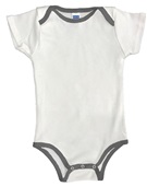 Royal Apparel Infant Organic One Piece Contrast Binding 2138ORG