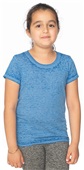 Royal Apparel Kids Toddler Youth Burnout Wash Short Sleeve Girls Tee