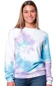 Royal Apparel Unisex Swirl Tie Dye Crew Sweatshirt 3759SWR