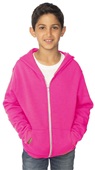 Royal Apparel Infant Toddler Youth Fashion Fleece Neon Zip Hoodie NEON PINK Primary