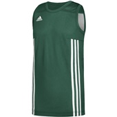 Adidas 3G Speed Reversible Kids Basketball Jersey Outside: DARK GREEN/WHITE, Inside: WHITE/DARK GREEN Primary