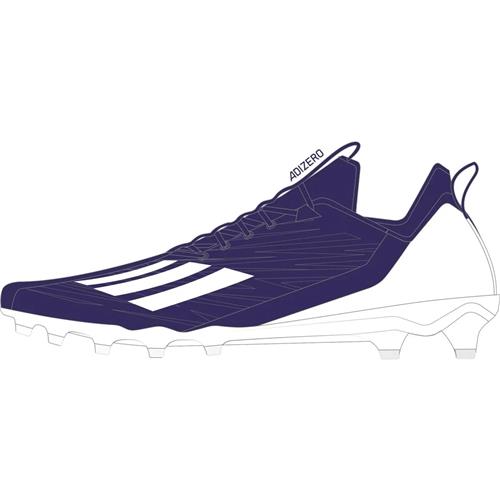 Crampons De Football ADIDAS Adizero Scorch 2 SM - Taille US 12.5 (47 1/3 EU) - Violet/or - Neuf Sans Boîte