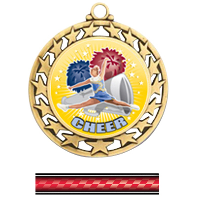 GOLD MEDAL/VICTORY RED NECK RIBBON