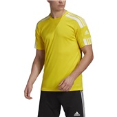 Adidas Squadra 21 Mens Soccer Short Sleeve Jersey TEAM YELLOW/WHITE Primary
