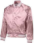 Augusta Satin Baseball Jacket/Striped Trim 3610