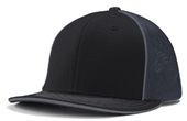 Champro Varsity Fitted Trucker Baseball Cap HC3 BLACK/GRAPHITE/BLACK_GRAPHITE PIPE Primary