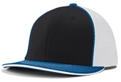 Champro Varsity Fitted Trucker Baseball Cap HC3 BLACK/WHITE/ROYAL_ROYAL PIPE Primary
