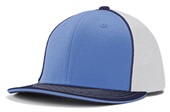Champro Varsity Fitted Trucker Baseball Cap HC3 LT BLUE/WHITE/NAVY_NAVY PIPE/LT BLUE SANDWICH Primary