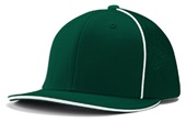 Champro Varsity Fitted Trucker Baseball Cap HC3 FOREST GREEN_WHITE PIPE Primary