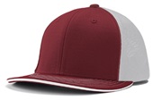 Champro Varsity Fitted Trucker Baseball Cap HC3 CARDINAL/WHITE/CARDINAL_CARDINAL PIPE Primary