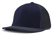 Champro Varsity Fitted Trucker Baseball Cap HC3 NAVY/GRAPHITE/GRAPHITE_NAVY PIPE Primary