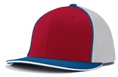 Champro Varsity Fitted Trucker Baseball Cap HC3 SCARLET/WHITE/ROYAL_ROYAL PIPE Primary