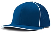 Champro Varsity Fitted Trucker Baseball Cap HC3 ROYAL_WHITE PIPE Primary