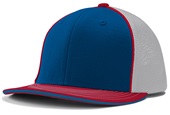 Champro Varsity Fitted Trucker Baseball Cap HC3 ROYAL/WHITE/SCARLET_SCARLET PIPE Primary