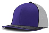 Champro Varsity Fitted Trucker Baseball Cap HC3 PURPLE/WHITE/BLACK_BLACK PIPE Primary