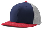 Champro Performance Trucker Snapback Baseball Cap HC5 NAVY/WHITE/SCARLET Primary