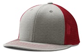 Champro Performance Trucker Snapback Baseball Cap HC5 HEATHER/SCARLET/HEATHER Primary