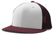 Champro Performance Trucker Snapback Baseball Cap HC5 WHITE/MAROON/MAROON Primary