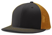 Champro Performance Trucker Snapback Baseball Cap HC5 BLACK/GOLD/BLACK Primary