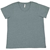 LAT Sportswear Ladies Curvy Fine Jersey Tee ICE BLACKOUT Primary