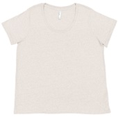 LAT Sportswear Ladies Curvy Fine Jersey Tee NATURAL HEATHER Primary