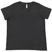 LAT Sportswear Ladies Curvy Fine Jersey Tee VINTAGE SMOKE Primary