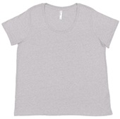LAT Sportswear Ladies Curvy Fine Jersey Tee HEATHER Primary
