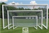 Gared Touchline Striker Square Frame Aluminum Soccer Goals PAIR