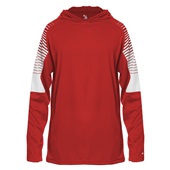 Badger Lineup Youth Hood Tee 221100 RED/RED LINEUP Primary