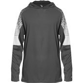 Badger Lineup Youth Hood Tee 221100 GRAPHITE/GRAPHITE LINEUP Primary