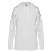 Badger Lineup Hood Tee 421100 WHITE/SILVER LINEUP Primary