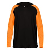 Badger Breakout Hood Tee 423500 BLACK/SAFETY ORANGE Primary