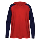 Badger Breakout Hood Tee 423500 RED/NAVY Primary
