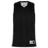 Alleson Cross Over Reversible Basketball Jersey A00386 BLACK/WHITE Primary