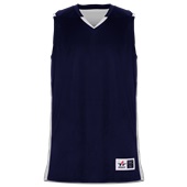 Alleson Cross Over Reversible Youth Basketball Jersey A00388 NAVY/WHITE Primary