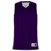 Alleson Cross Over Reversible Youth Basketball Jersey A00388 PURPLE/WHITE Primary