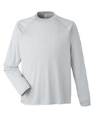 Core 365 Unisex Ultra Uvp Long-Sleeve Raglan T-Shirt CE110 PLATINUM Primary
