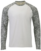 Paragon Panama Long Sleeve UPF50+ Water Sublimated Sleeve Performance Tee 231 GRAY WATER Primary