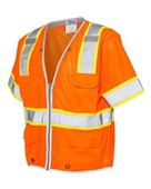 Kishigo Premium Brilliant Series Heavy Duty Class 3 Vest 1550-1551