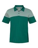 Adidas Heathered 3-Stripes Colorblock Polo A213