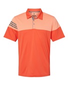 Adidas Heathered 3-Stripes Colorblock Polo A213