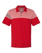 Adidas Heathered 3-Stripes Colorblock Polo A213