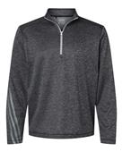 Adidas Brushed Terry Heathered Quarter-Zip Pullover A284