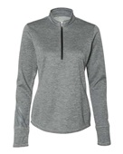 Adidas Women's Brushed Terry Heathered Quarter-Zip Pullover A285