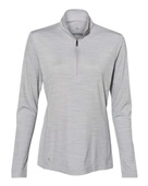 Adidas Women's Lightweight Mlange Quarter-Zip Pullover A476