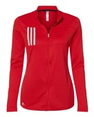 Adidas Women's 3-Stripes Double Knit Full-Zip A483