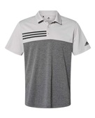 Adidas Heathered Colorblock 3-Stripes Polo A508