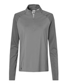 Adidas Women's Stripe Block Quarter-Zip Pullover A521