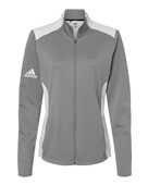 Adidas Women's Textured Mixed Media Full-Zip Jacket A529